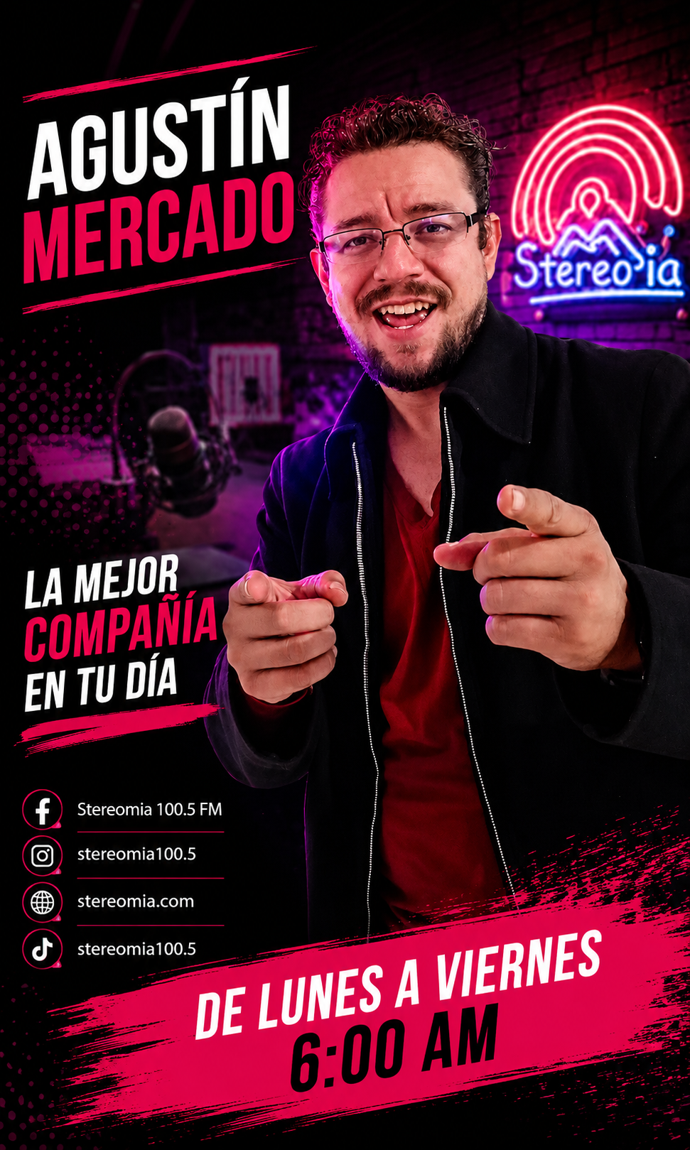 Locutor de StereoMía 100.5 FM
